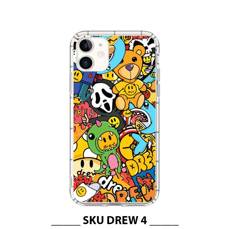 Ốp lưng iphone trong suốt Drew 4 6/6s/6plus,7/8plus,X/Xs/Xr/Xs max/11/11Pro/11Promax/12mini/12/12pro/12promax T399