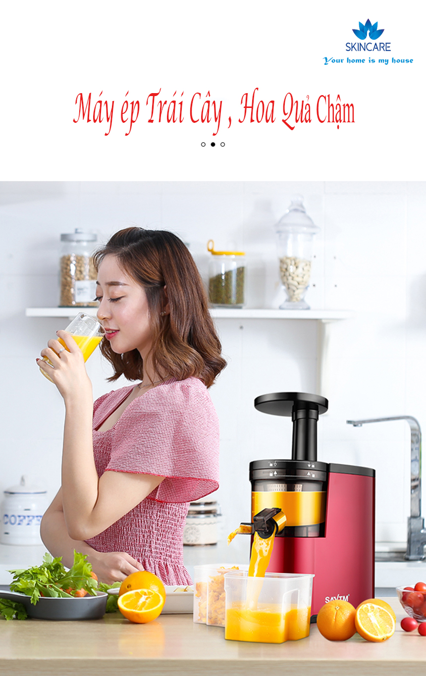 Máy ép trái cây hoa quả chậm , Máy ép hoa quả trái cây - Máy ép trái cây hoa quả tốc độ chậm chất lượng cao SAVTM