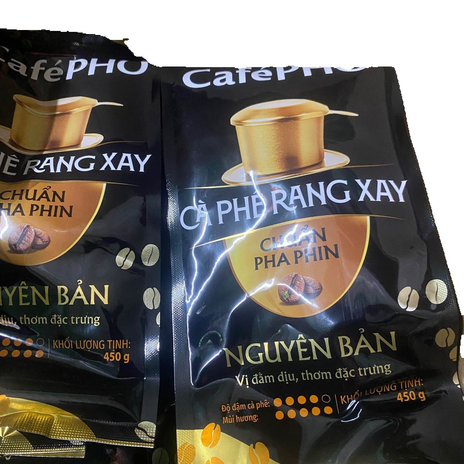 Combo 3 Túi Cà Phê Phố Rang Xay Chuẩn Pha Phin Nguyên Bản Vị Đằm Dịu, Thơm Đặc Trưng 450gr/túi