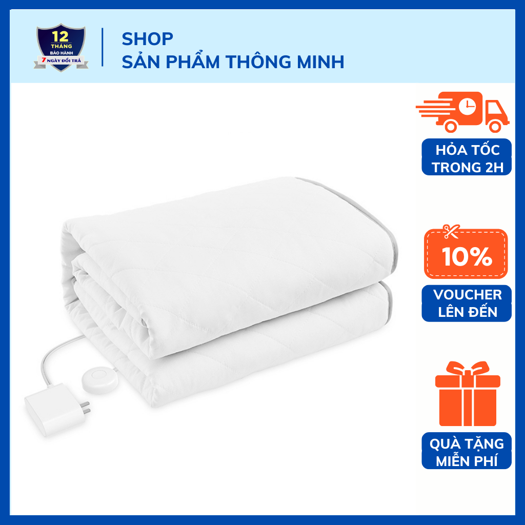 Đệm điện chăn điện thông minh Xi.aomi Xiaoda - Làm ấm nhanh - Kiểm soát nhiệt độ an toàn - Có phiên bản kết nối App Mi Home