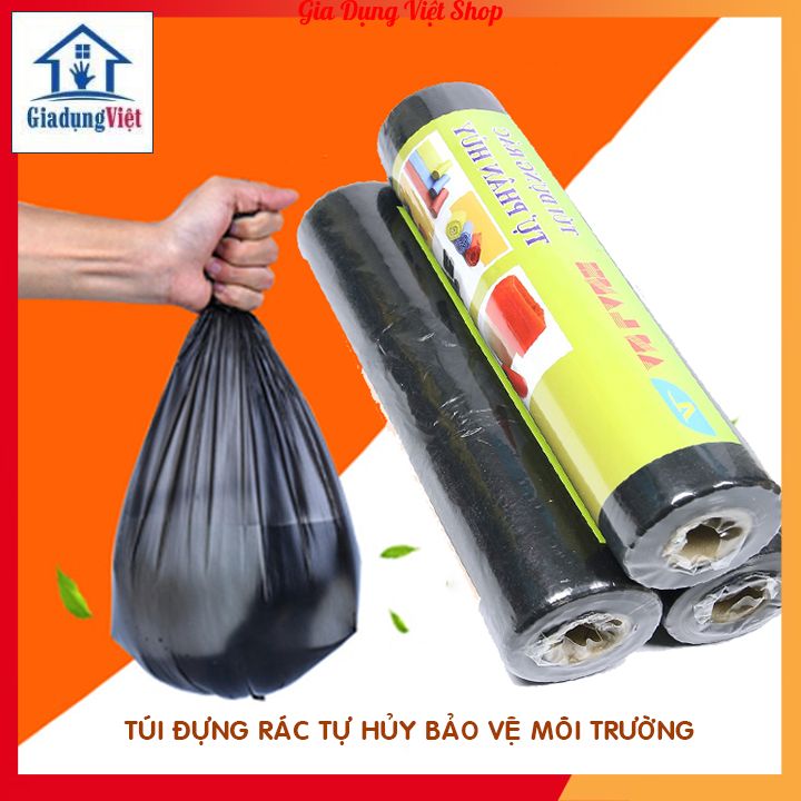 Túi đựng rác đen tự phân hủy bảo vệ môi trường Công Ty AN LÀNH Cuộn 0.5 Kg Nhiều Size