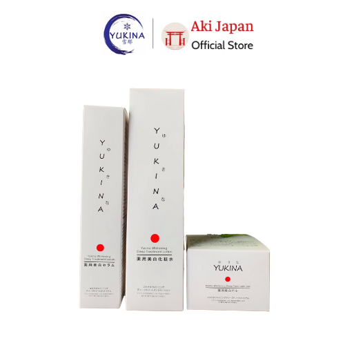 Bộ dược phẩm trị nám trắng da yukina whitening deep treatment nhật bản