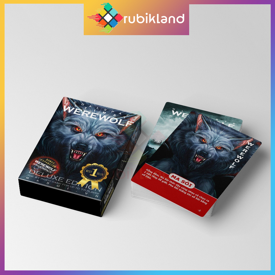Deluxe Edition Bài Ma Sói Việt Hóa Werewolf Boardgame Nhiều Lá Chất Giấy