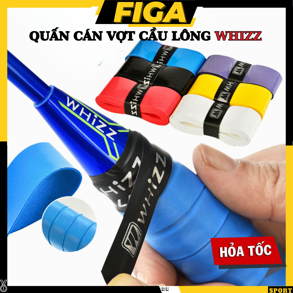 Quấn Cán Vợt Cầu Lông FIGA cuốn cán vợt WHiZZ chống trơn Thông dụng cho cầu lôn quần vợt cán xe đạp golf cao cấp QV07