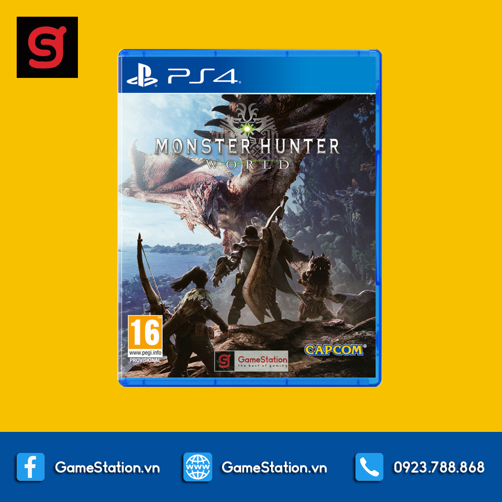Đĩa Game PS4: Monster Hunter: World - hệ EU