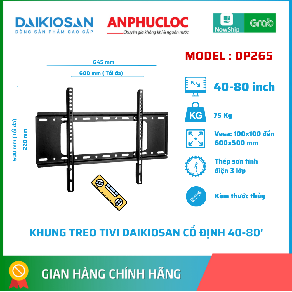 Giá treo tivi đa năng Daikiosan - Khanh Thịnh 40-80 inch
