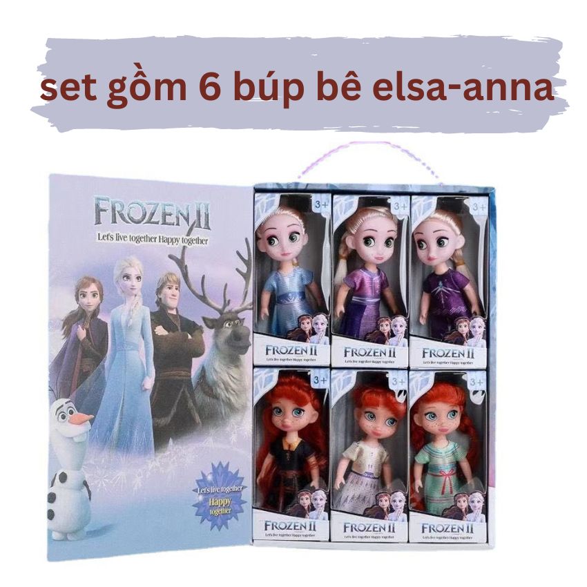 Đồ chơi búp bê công chúa elsa - anna dễ thương cho bé