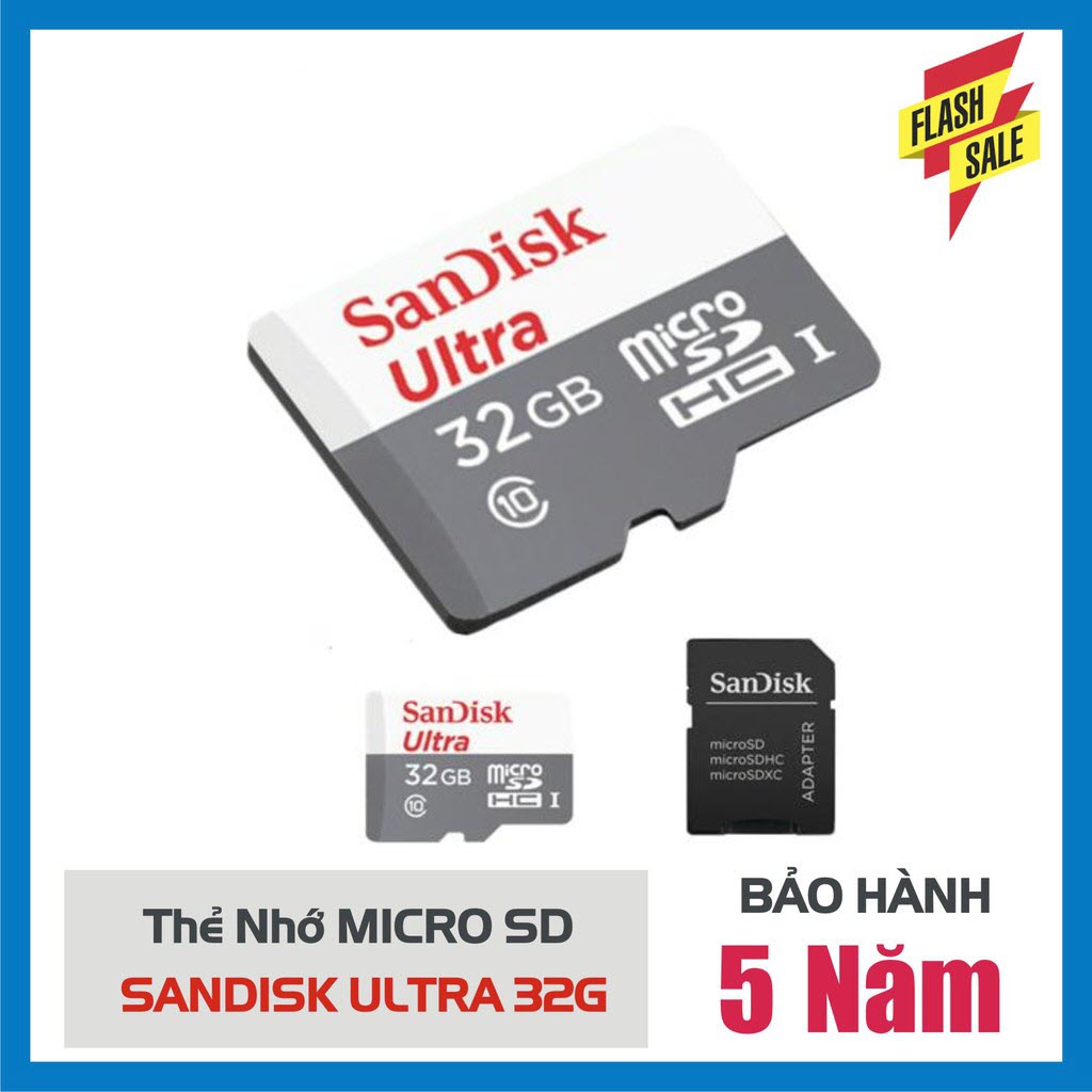 Thẻ nhớ microsdxc sandisk ultra 32gb