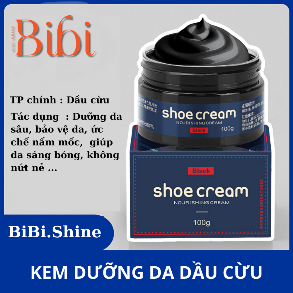 Kem dưỡng đồ da dầu cừu giúp đồ da làm sáng bóng, chống nứt nẻ. Xi dùng cho