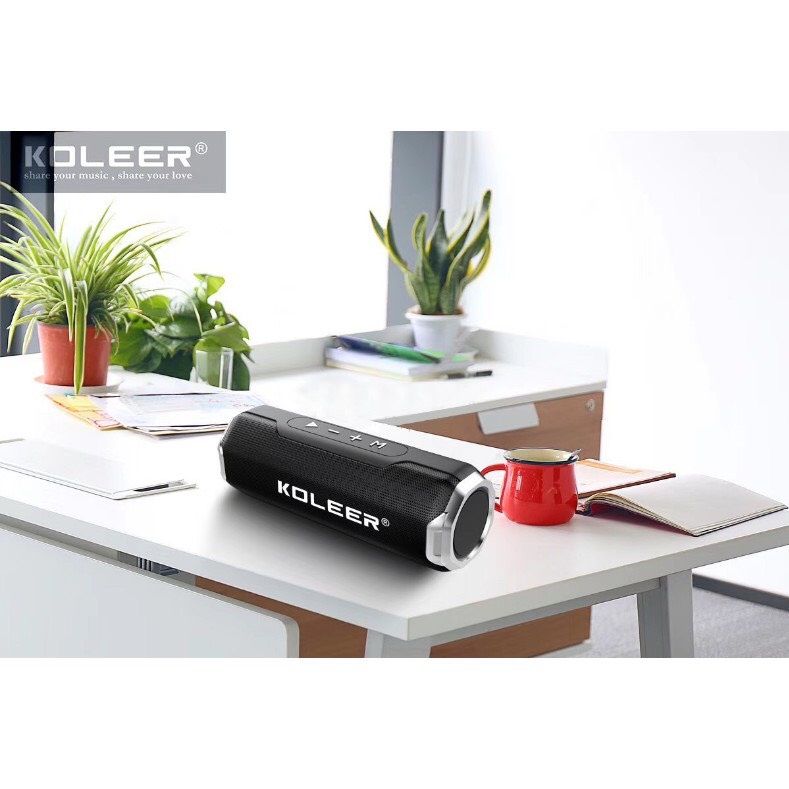 Loa bluetooth koleer s218 công suất 10w bass cực mạnh siêu hay- hỗ trợ thẻ nhớ/usb/aux/fm