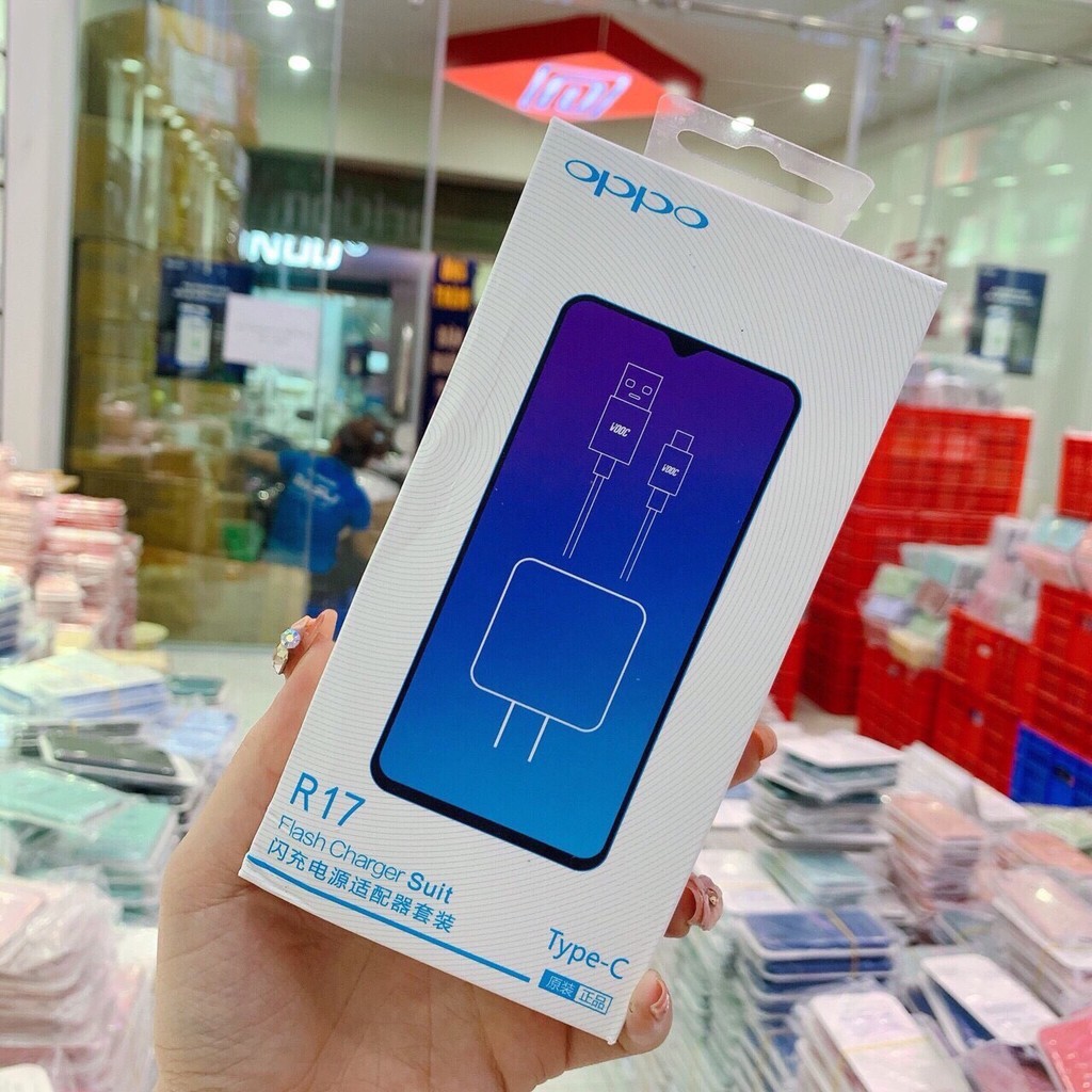 Bộ sạc nhanh 20w oppo vooc r17, sạc nhanh 20w, chân cắm typec/ micro