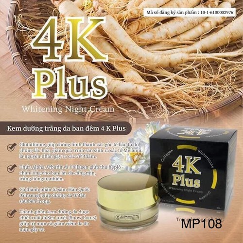 Kem nhân sâm 4K plus THÁI LAN-15g -