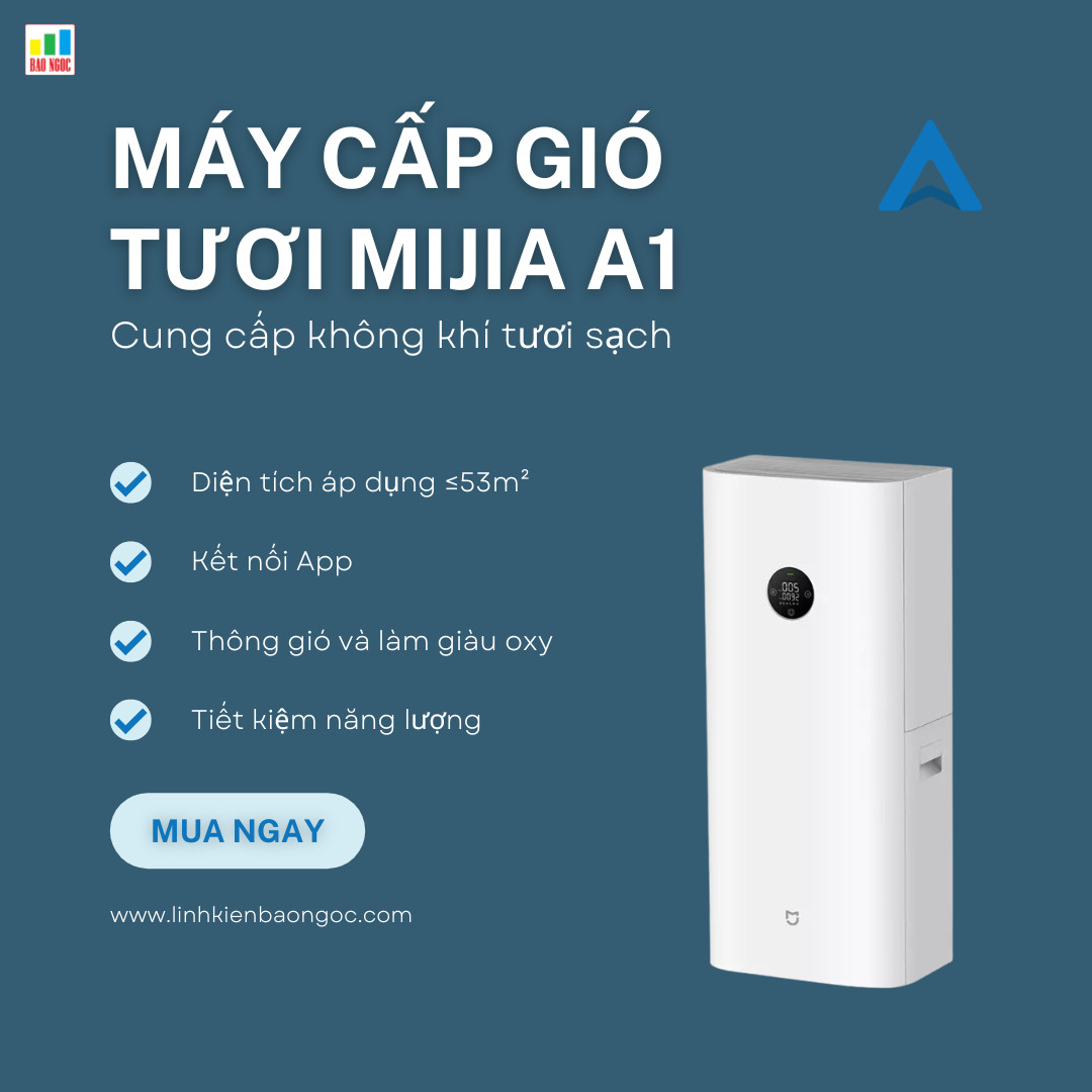 Máy lọc khí cấp gió tươi thông minh mjxfj-150-a1