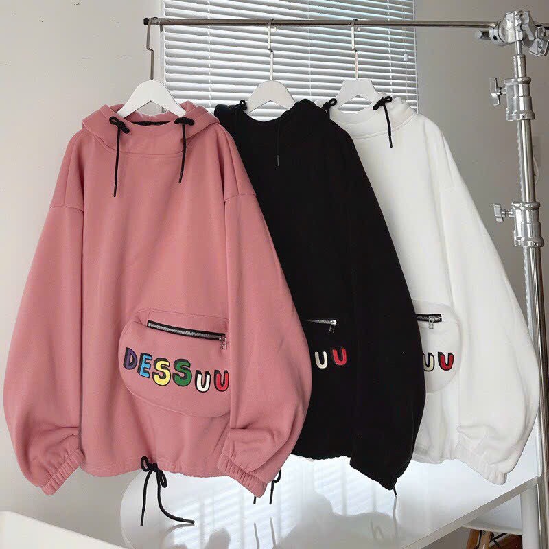 Áo hoodie túi bao tử kute nón 2 lớp vải đẹp loại 1̣