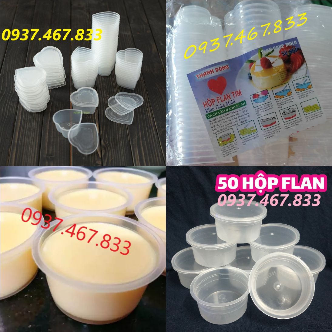 ⚡️ combo 50 hủ bánh flan các size