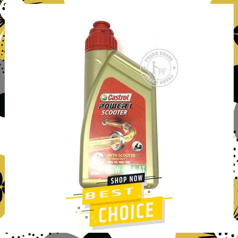 [HCM]nhớt castrol power 1 xe ga 10W40 800ML thanh khang 019000020