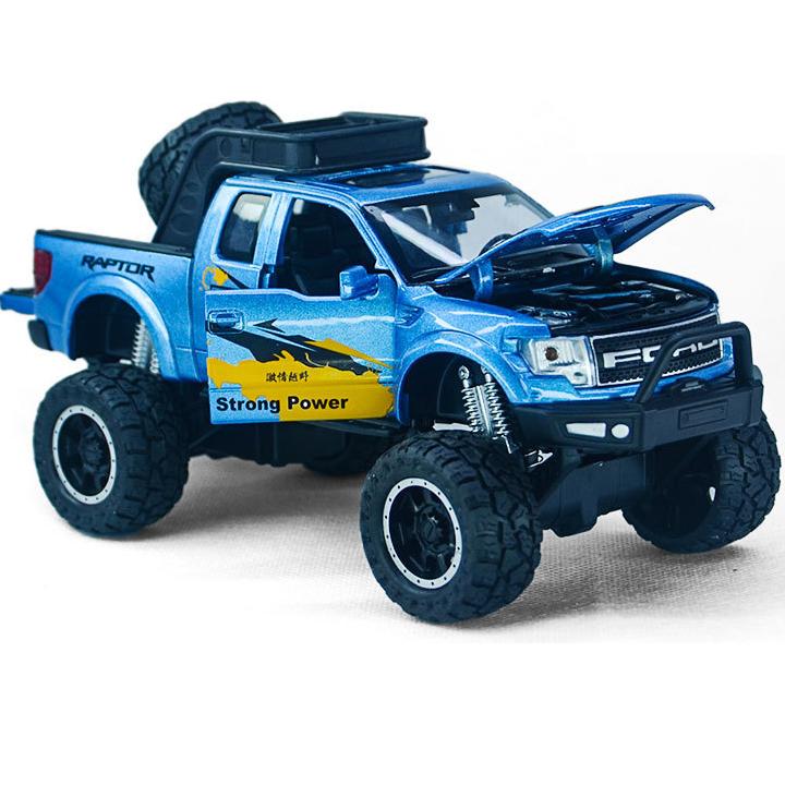 Mô hình xe ô tô Ford Built touch F150 OFFROAD tỉ lệ 1:32 xe đồ chơi trẻ em