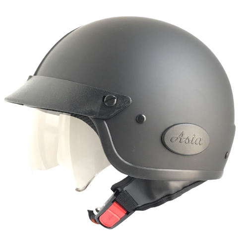 Mũ bảo hiểm trùm 3/4 đầu Kính âm Asia MT139 đen nhám - Vòng đầu 57-59cm - Hàng chính hãng - Bảo hành 12 tháng