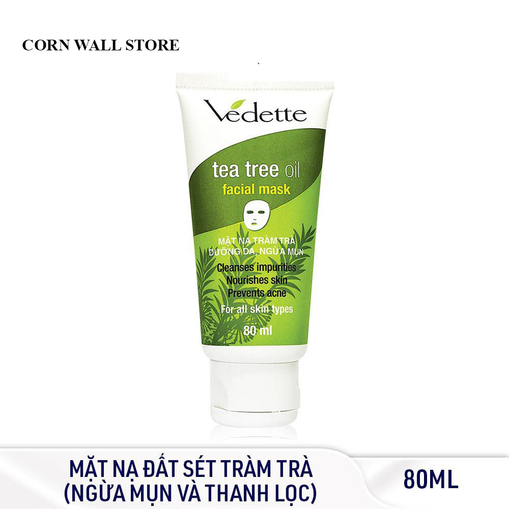 Mặt nạ tràm trà vedette dưỡng da teatree oil 80ml