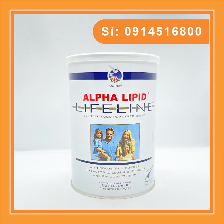 Sữa Non Alpha Lipid Lifeline Của New Zealand hộp 450 gram
