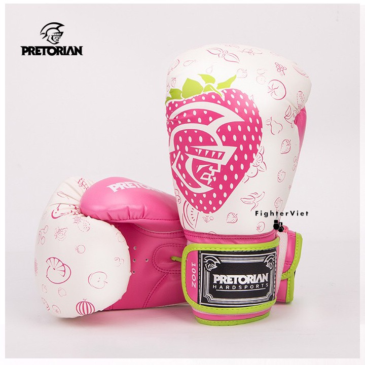 Găng Tay Đấm Bốc Pretorian Phiên Bản Dâu Tây Găng Đấm Bốc Cao Cấp Boxing Muay Thai Phiên Bản 2021
