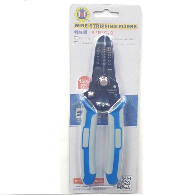 Kìm tuốt vỏ dây c 0.25~0.8mm2 b0342-c c-mart