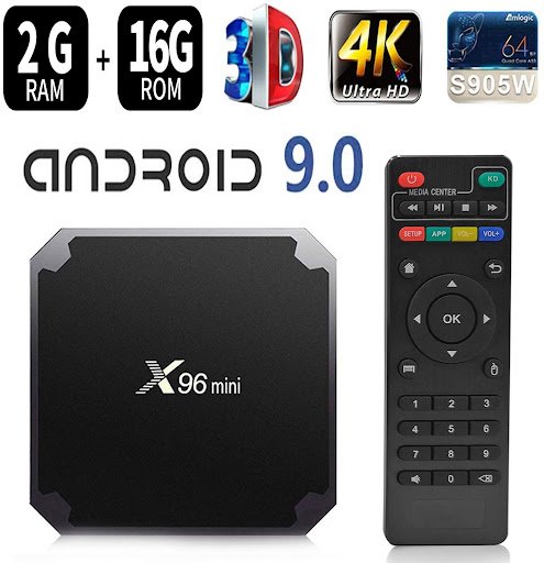 Hàng chính hãng android tivi box x96 mini cấu hình chất giải trí siêu đẳng ram 2g rom 16g wifi 2.4g bảo hành 12 tháng