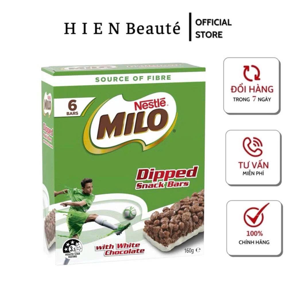 Thanh Ngũ Cốc Nestle Milo Dipped Snack Bars With White Choc 160g