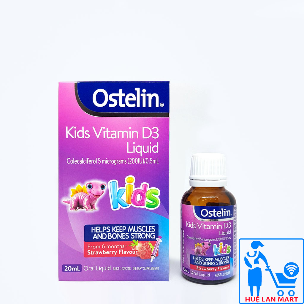 Siro cho bé ostelin kids vitamin d3 liquid 20ml