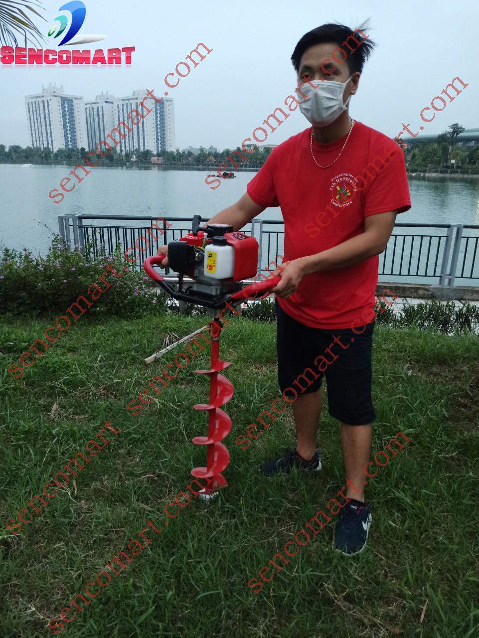 Máy khoan đất oshima 2p tặng mũi khoan