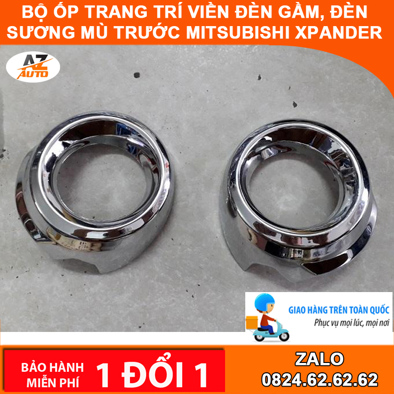 Bộ ốp đèn gầm trước Mitsubishi Xpander mạ Crom