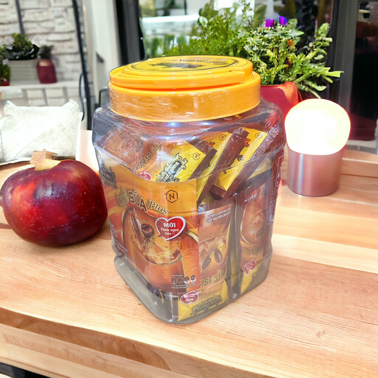 Cà phê Sữa 3in1 King Coffee - Hộp( Hũ) Nhựa 30 Gói x 20gam