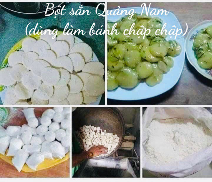 1kg bột sắn quảng nam chính gốc dùng làm bánh chập chập