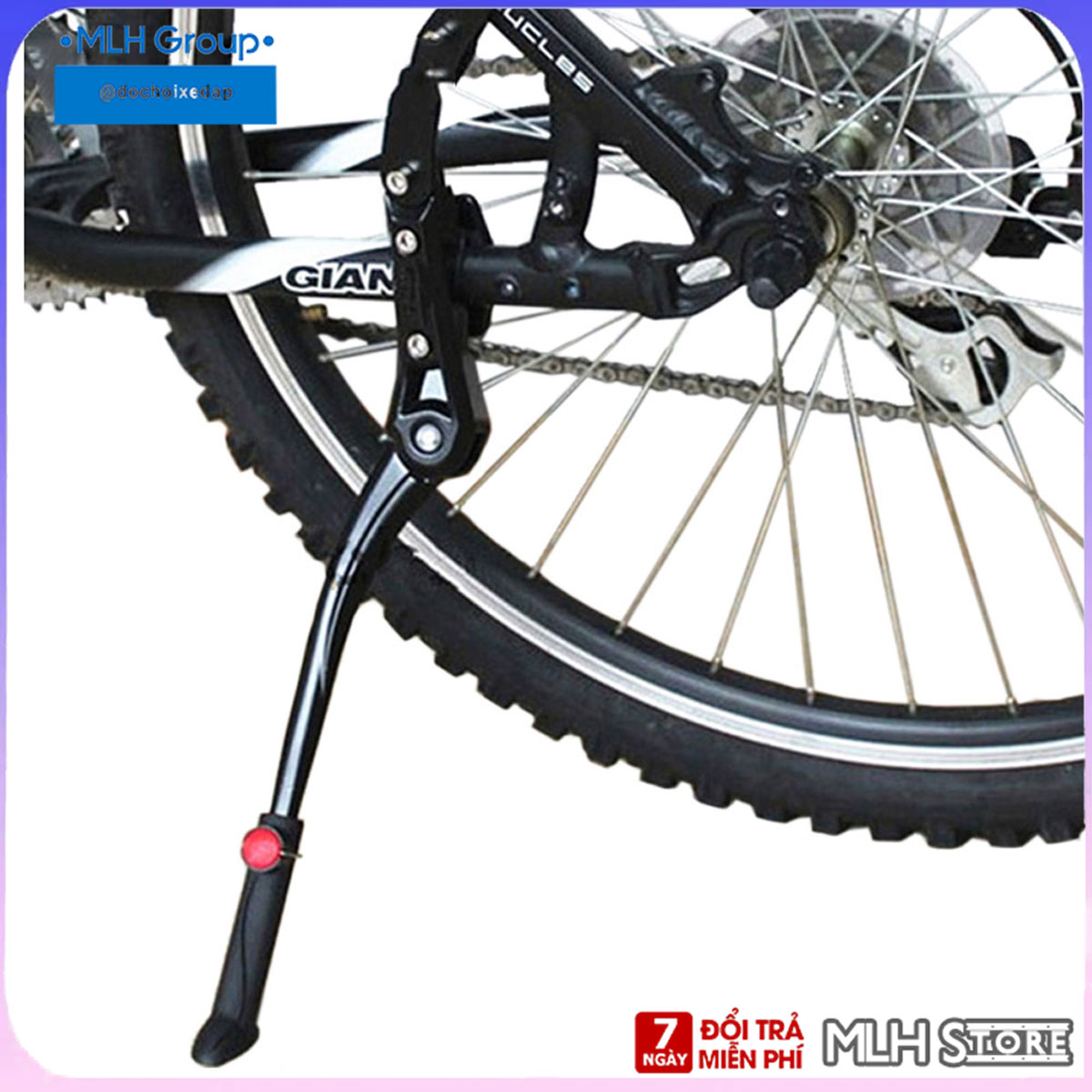 Chân Chống Xe Đạp Thể Theo Điều Chỉnh Được Kích Thước Chất Liệu Nhôm Chắc Chắn Bền Bỉ 48-52 Cm Chân Chống Giữa Xe Đạp MLH