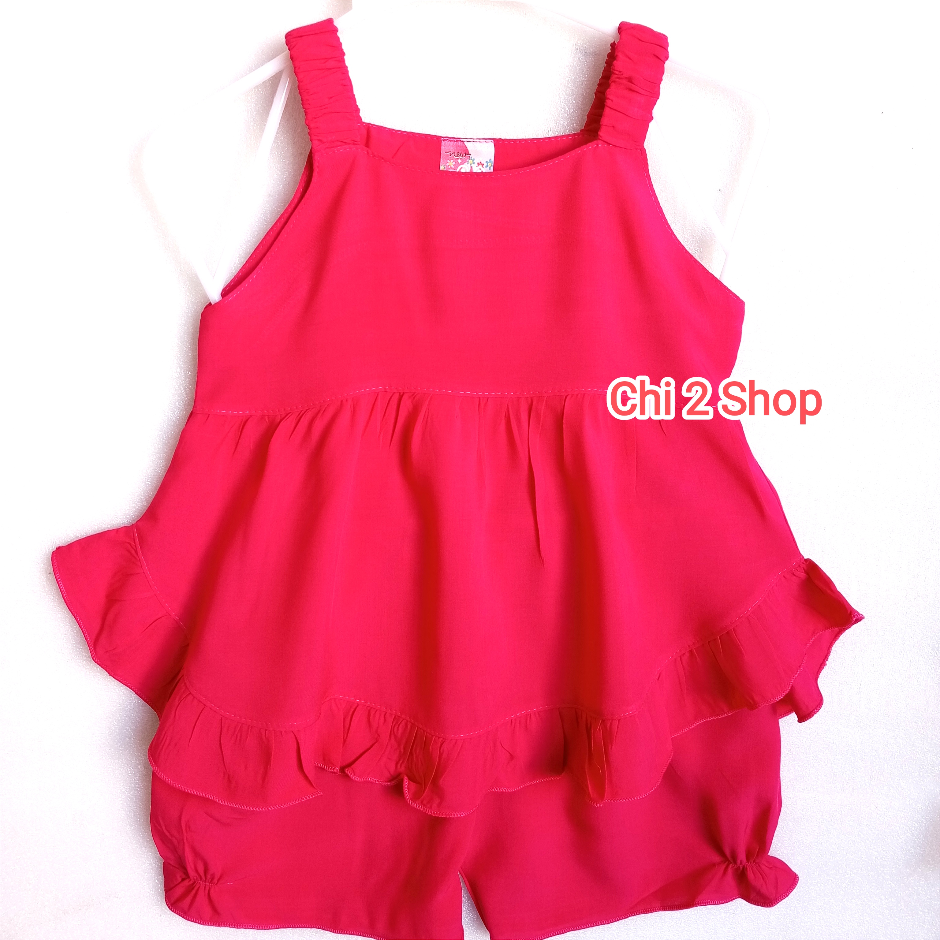 Baby Girl's Linen Outfit C2H06, Newborn Baby Clothes, Tank Top, Children's Clothes under 3 Years Old, Cheap, Cool Home Clothes - 5