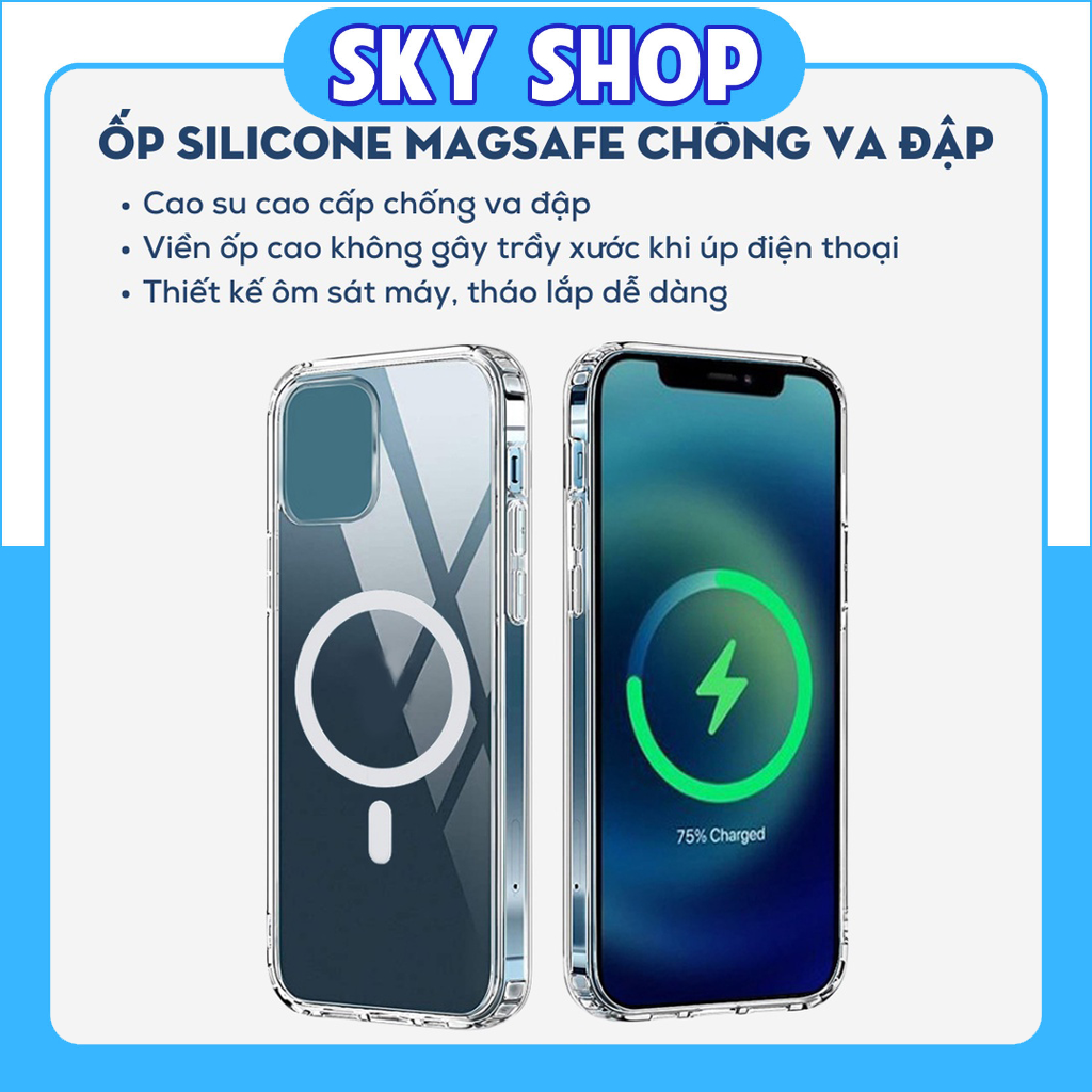 IPhone transparent wireless charging case 11pro 11 12 13 14 Pro 11promax 13promax 12promax 14promax 14 plus 13 pro-Sky accessories