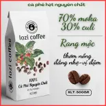 500G CÀ PHÊ RANG MỘC MOKA 70% và CULI 30% NGUYÊN CHẤT SẠCH 100% THƠM NỒNG- NGỌT HẬU