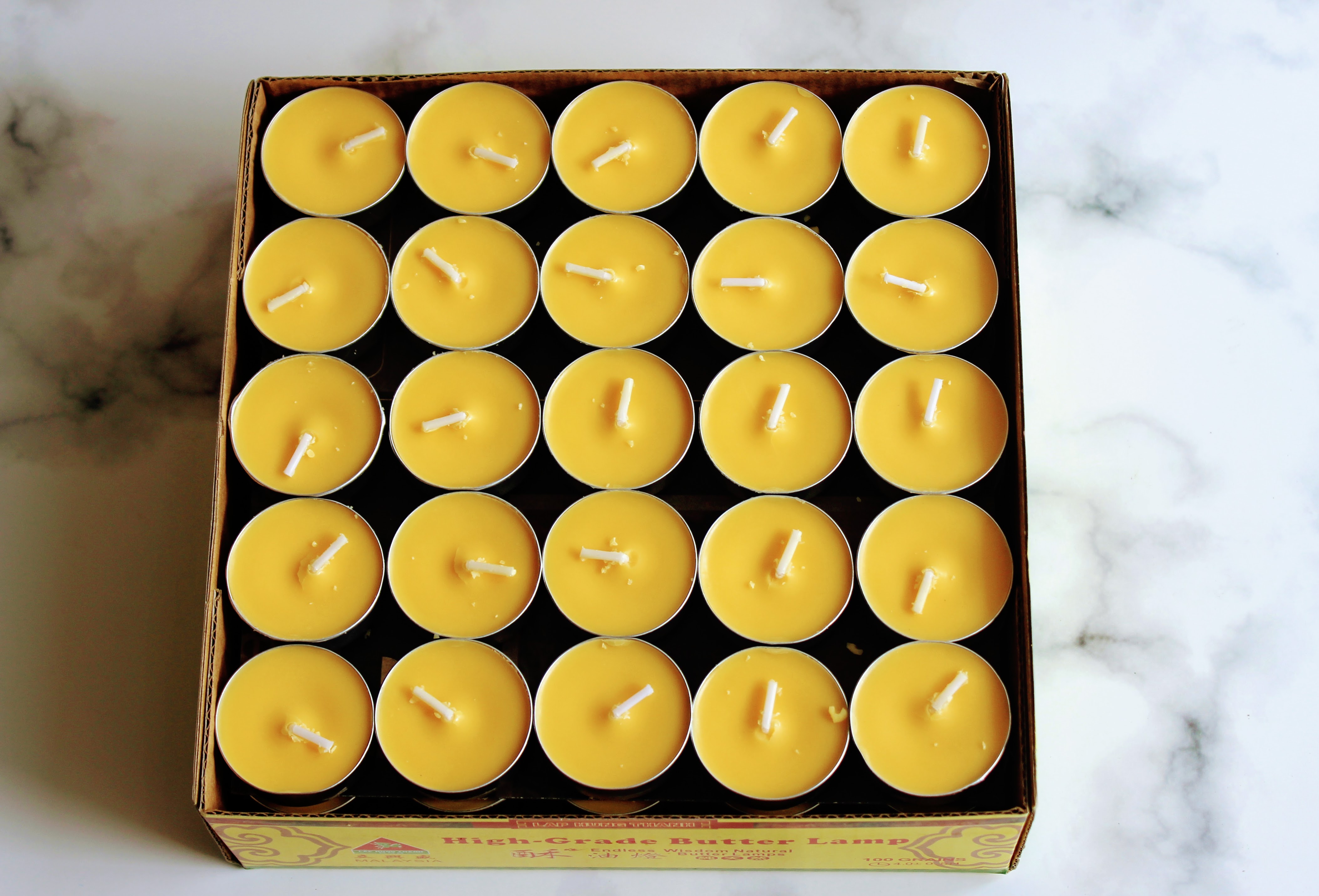 Nến Tealight Bằng Sáp Bơ Hộp 100 viên - Lộc Phúc