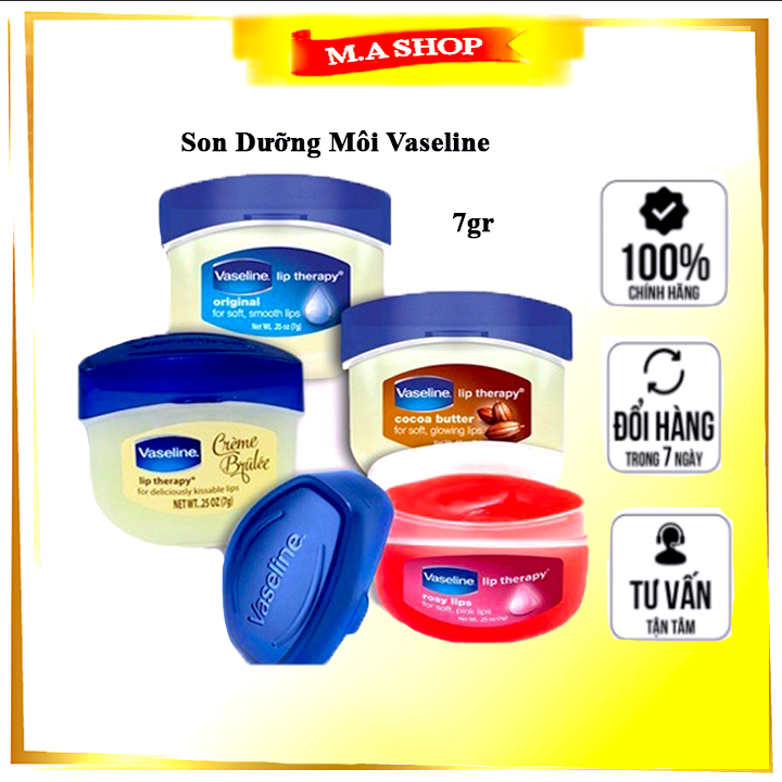 Son dưỡng môi vaseline - làm hồng môi - giúp môi căng bóng lip therapy rosy lip
