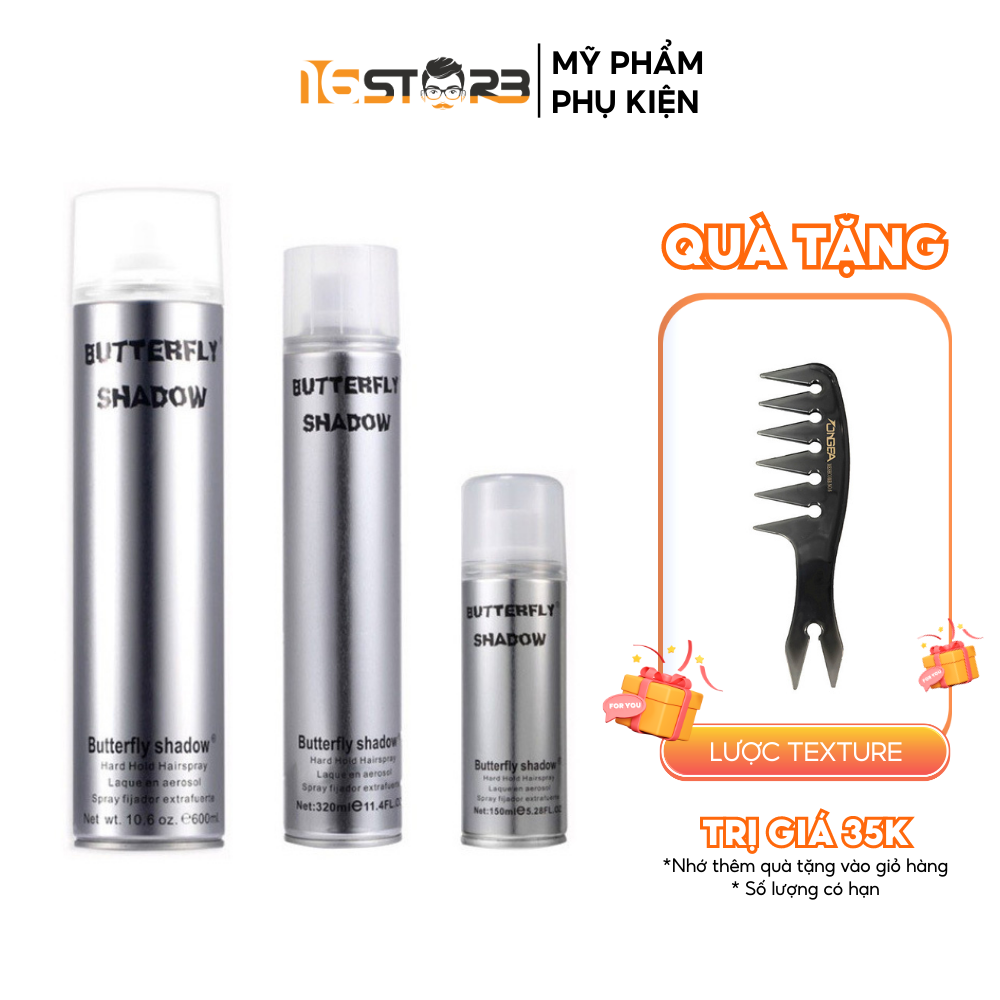 Gôm Xịt Tóc Butterfly Shadow Giữ Nếp Tạo Kiểu Tóc