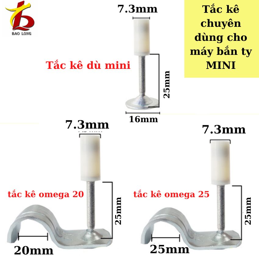 Máy bắn ty mini, tắc kê dù mini ,omega mini20/25 , mua máy được tặng50 cái tắc kê dù mini.*