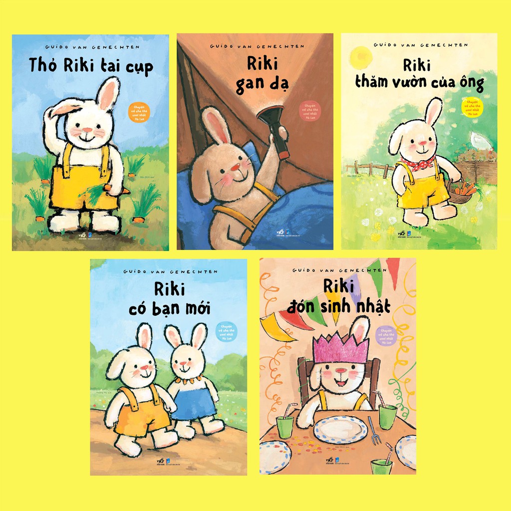 Sách - bộ chuyện về chú thỏ cool nhất hà lan - thỏ riki - nhã nam hcm