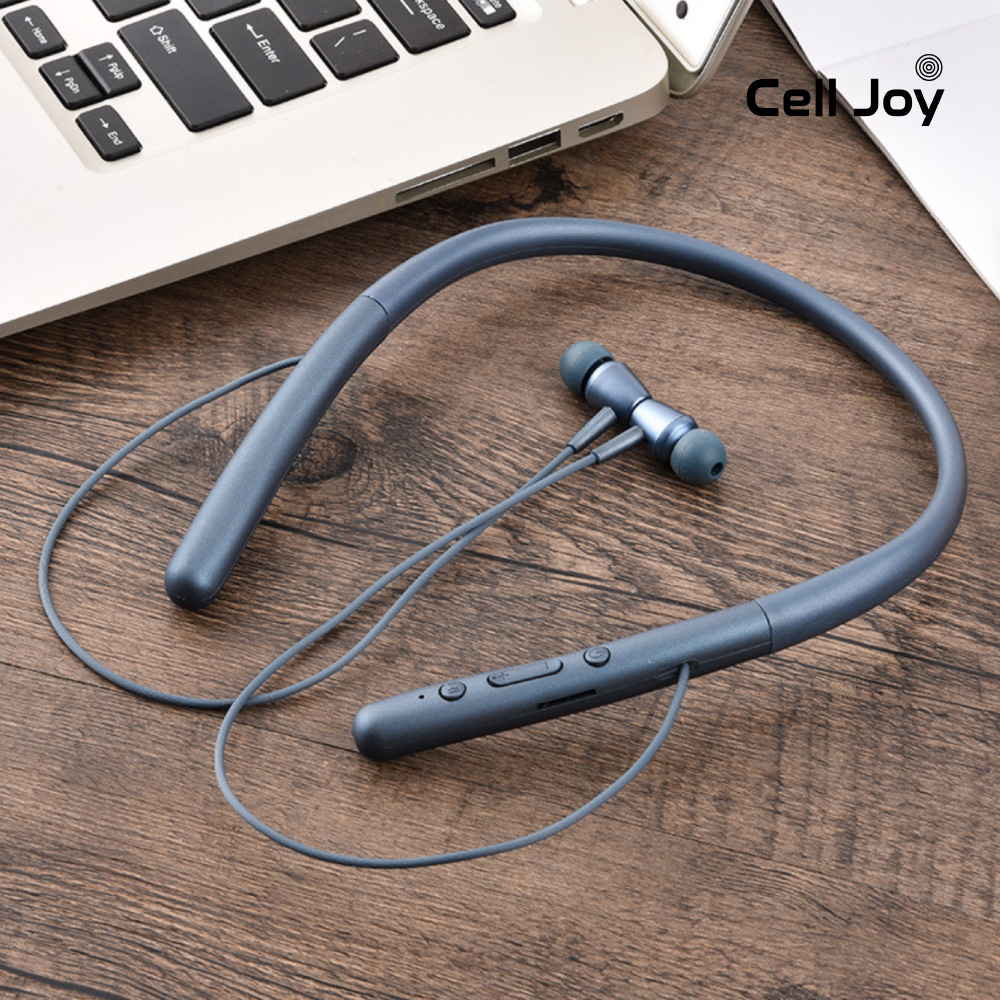 HCM Tai nghe bluetooth 5 0 chạy bộ chơi thể thao  fashion hỗ trợ thẻ nhớ thiết kế dạng đeo trên cổ phổ biến cho các hoạt động thể thao tập gym chạy bộ