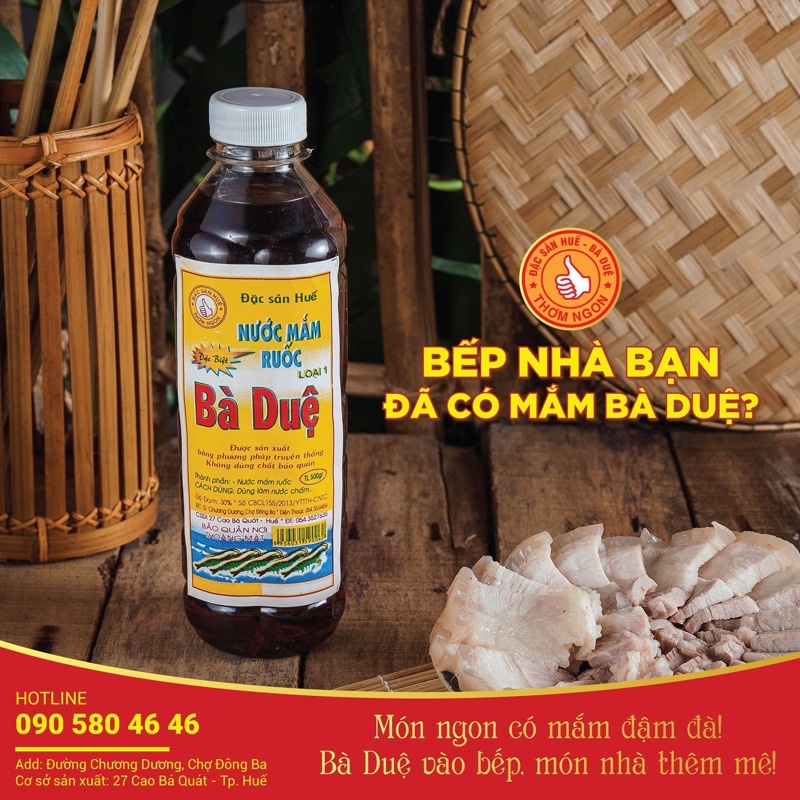 Nước mắm ruốc bà duệ đặc biệt thơm ngon 550ml