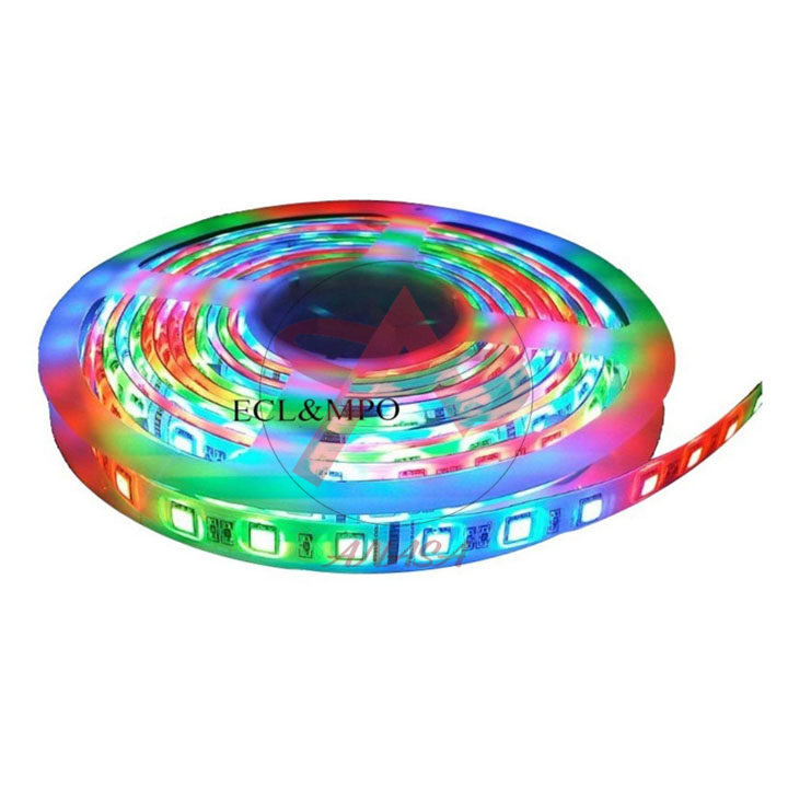 Cuộn led dây dán 5m 5050 chạy đuổi full color 12v 7 màu