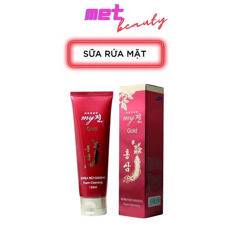 ?? ?? sữa rửa mặt nhân sâm đỏ my gold 120ml ✅