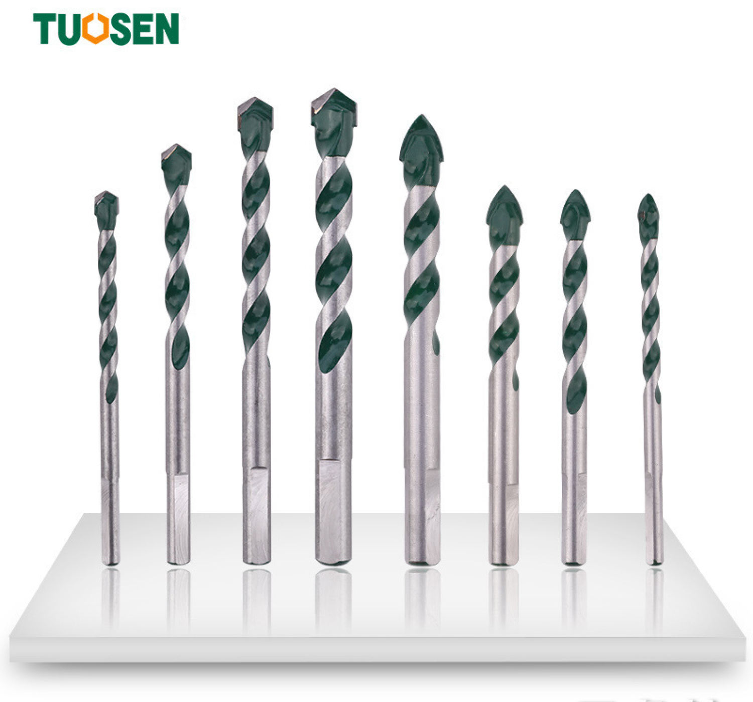 Bộ mũi khoan 6mm, 8mm, 10mm, 12mm tuosen, mũi khoan cạnh, mũi khoan gốm/ trụ giác tuosen