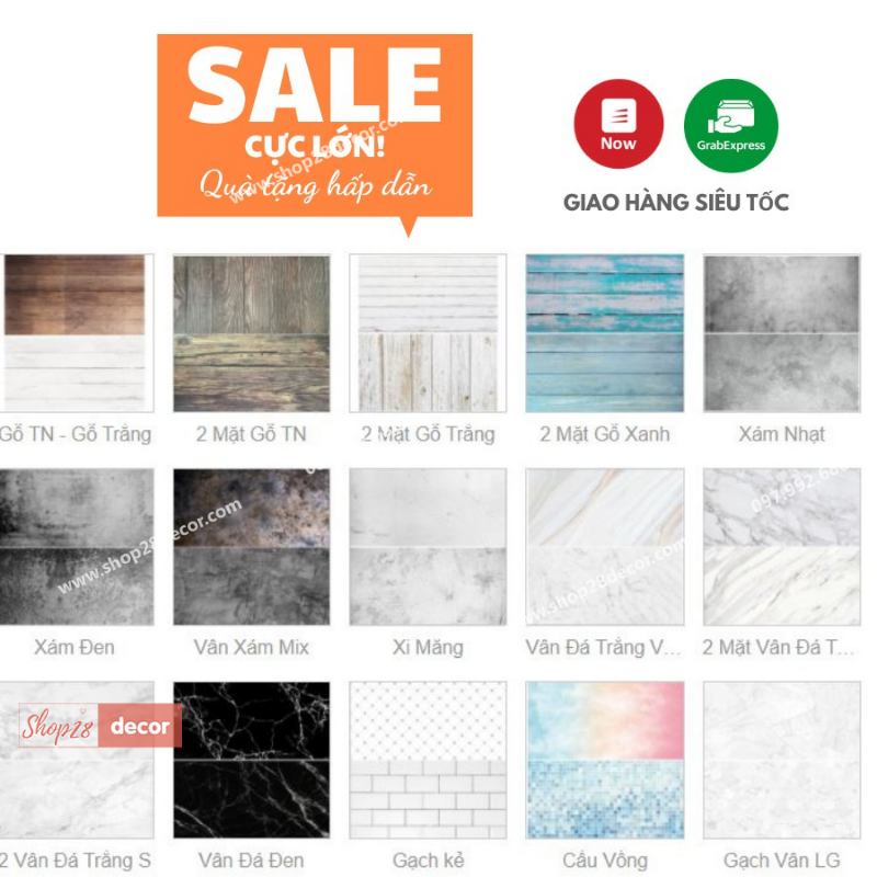 Phông nền chụp ảnh sản phẩm, đạo cụ chụp hình, trang trí chụp ảnh  - Shop28Decor.com