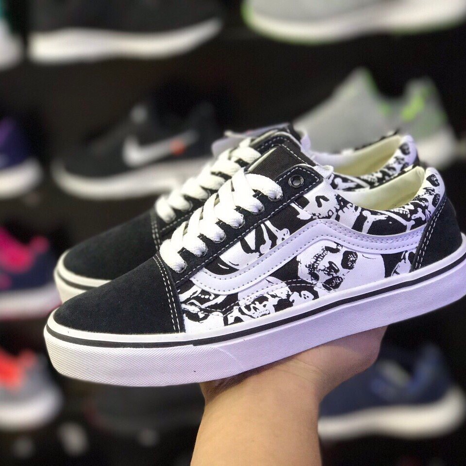 Giày thể thao vanzzz old skool đầu lâu NAM NỮ