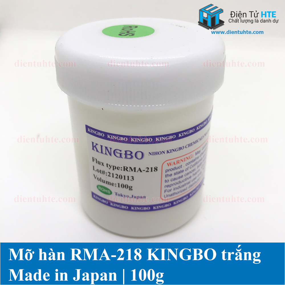 Mỡ hàn trắng kingbo rma-218 100g